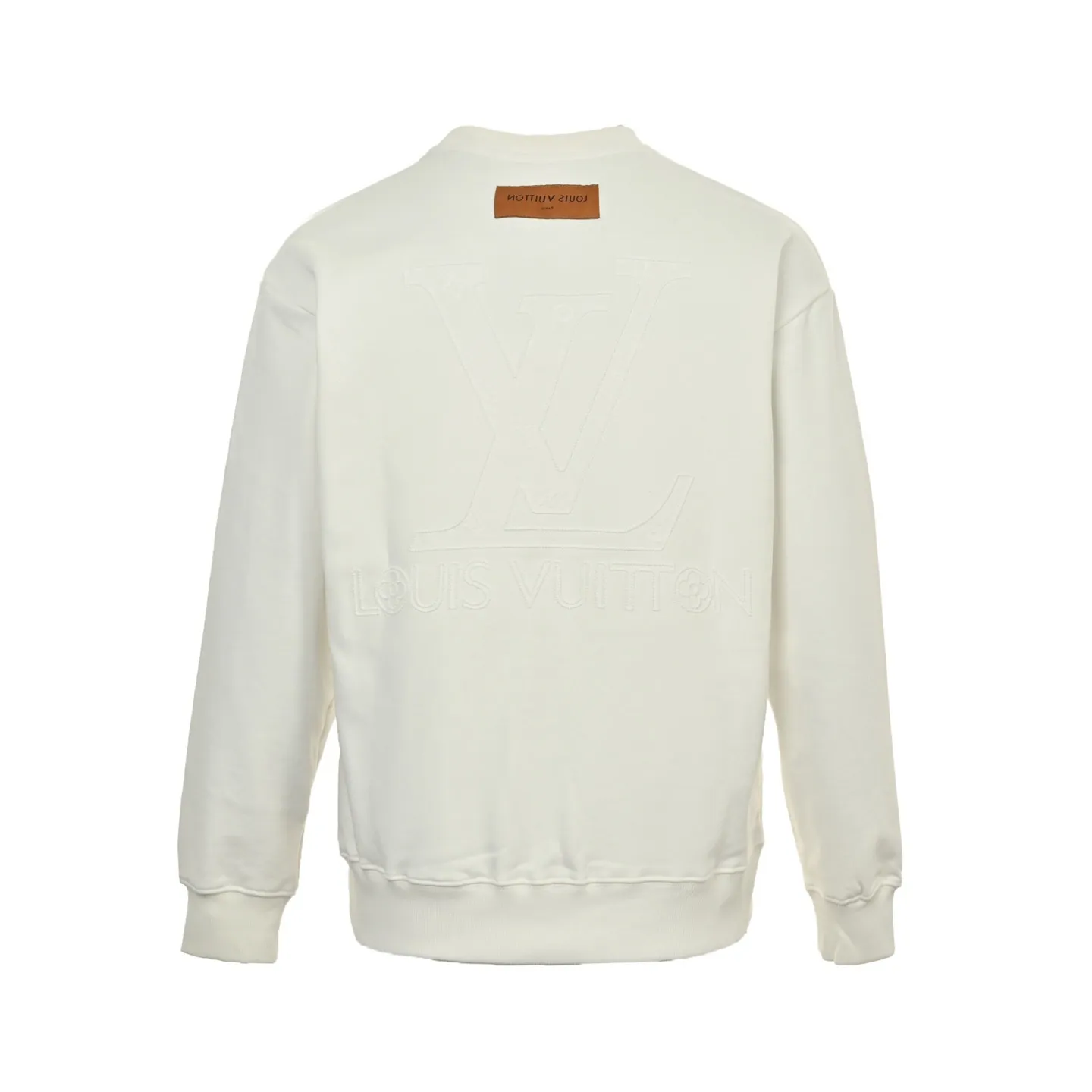 Louis Vuitton/Louis Vuitton 25Fw front and back logo embroidered crew neck sweatshirt